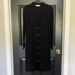 Ribbed button down cardigan